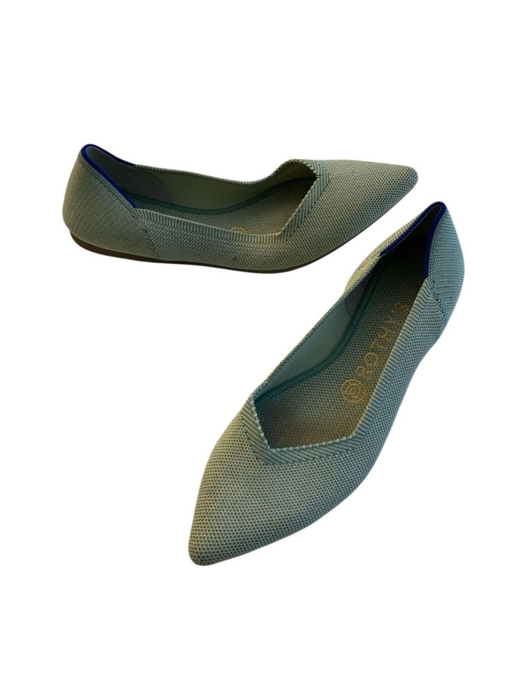 Rothy's The Point flats green women's size 8